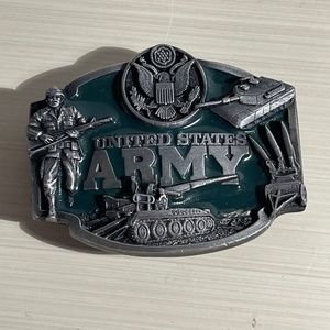 Vintage 1987 Siskiyou Buckle Co. Inc., Williams , Oregon  US Army Belt Buckle